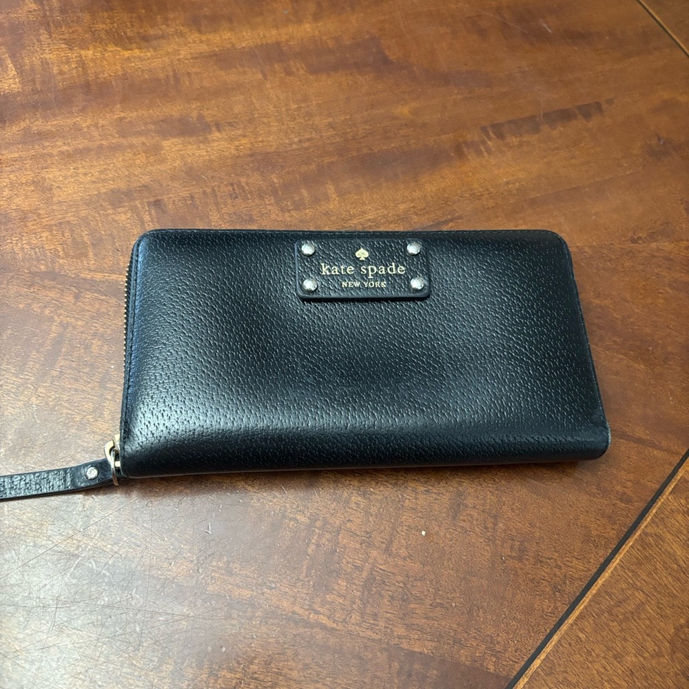 Kate Spade Wellesley Neda Continental Clutch Wallet Black